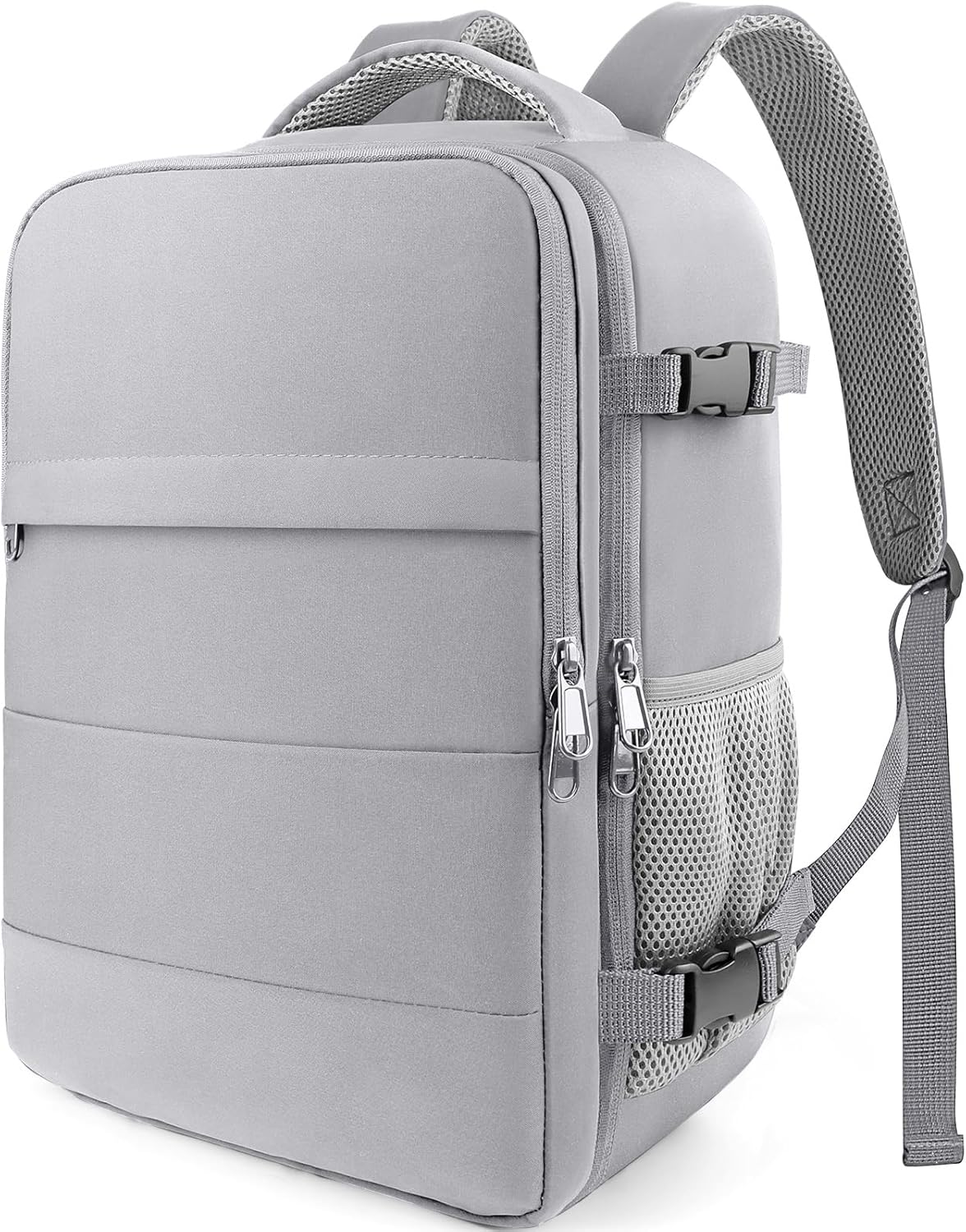 Travel Backpack - Flight Approved Travel Bag for Men and Women, Carry on Luggage for 15.6" Laptop and Travel Essentials for Work, Business, Weekender, College 14.6"x9.1"x20.9" (Black)