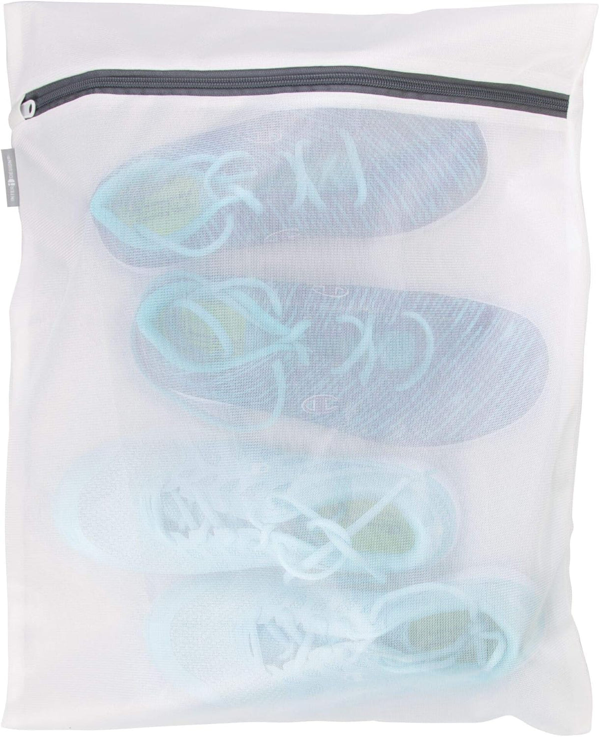 Mesh Laundry Bags with Built in Zipper for Cleaning Delicates– Set of 2, 1 Medium and 1 Large Bag, White