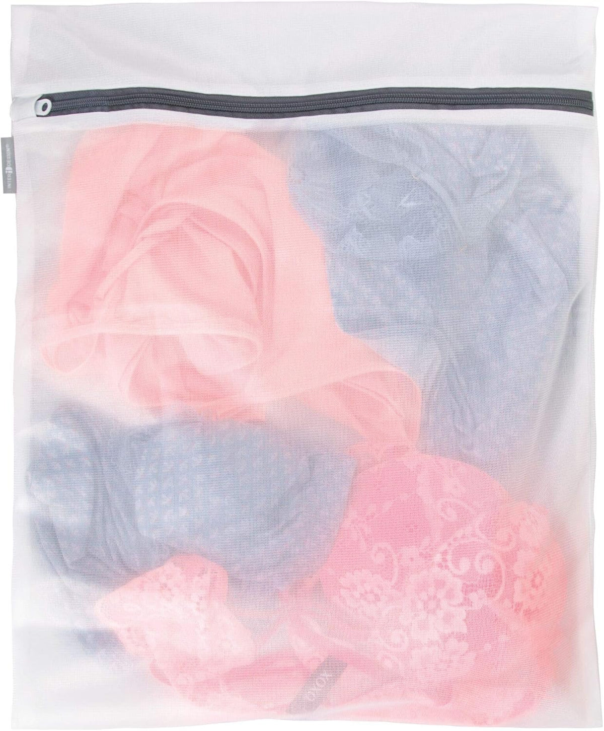 Mesh Laundry Bags with Built in Zipper for Cleaning Delicates– Set of 2, 1 Medium and 1 Large Bag, White