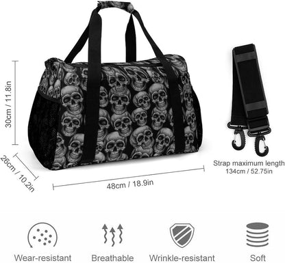 Lightweight Weekender Overnight Bag Foldable Travel Duffel Tote Bag Carry On for Women Gym Luggage