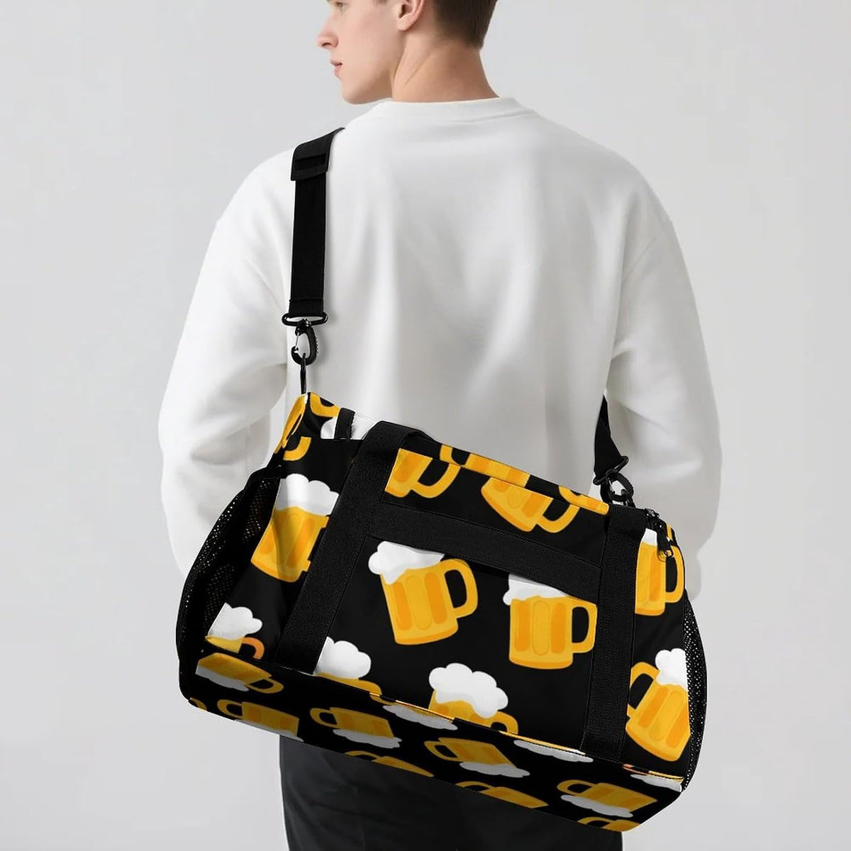 Lightweight Weekender Overnight Bag Foldable Travel Duffel Tote Bag Carry On for Women Gym Luggage