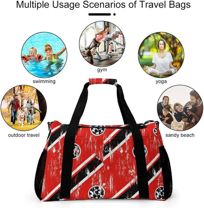 Lightweight Weekender Overnight Bag Foldable Travel Duffel Tote Bag Carry On for Women Gym Luggage