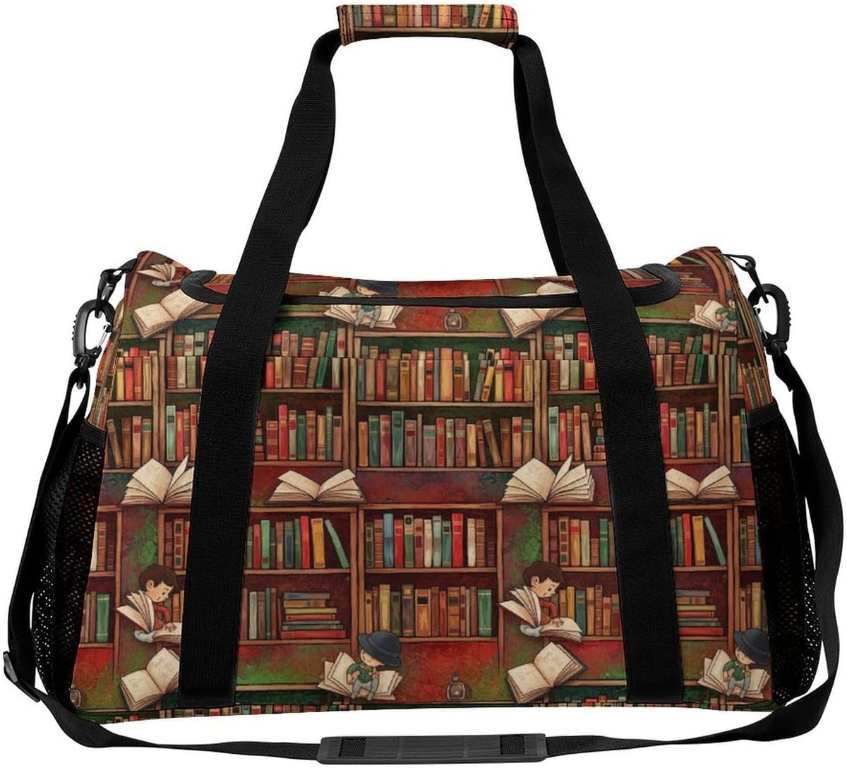 Lightweight Weekender Overnight Bag Foldable Travel Duffel Tote Bag Carry On for Women Gym Luggage