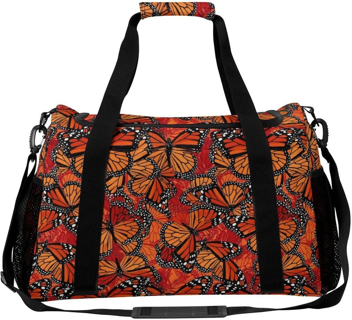 Lightweight Weekender Overnight Bag Foldable Travel Duffel Tote Bag Carry On for Women Gym Luggage