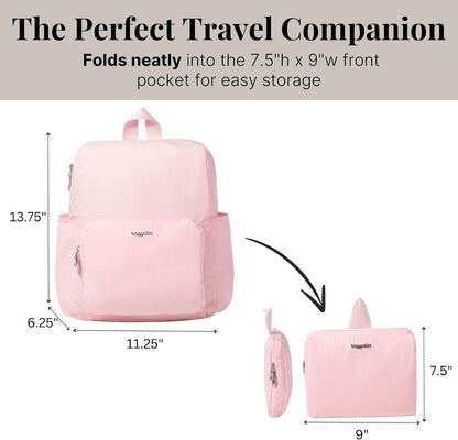 Women's Carryall Packable Backpack, Black