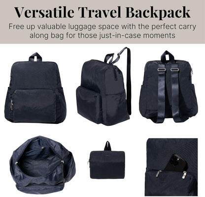 Women's Carryall Packable Backpack, Black