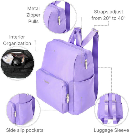 Women's Carryall Packable Backpack, Black