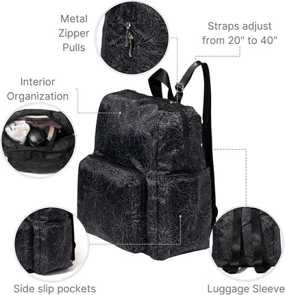 Women's Carryall Packable Backpack, Black