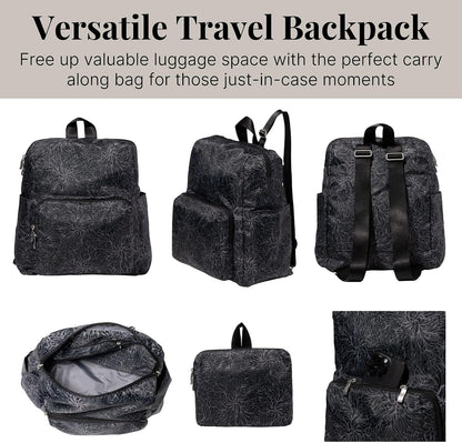 Women's Carryall Packable Backpack, Black