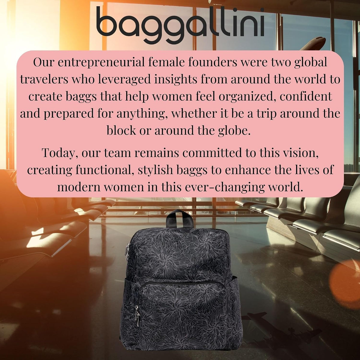 Women's Carryall Packable Backpack, Black