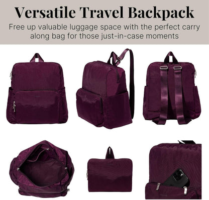 Women's Carryall Packable Backpack, Black