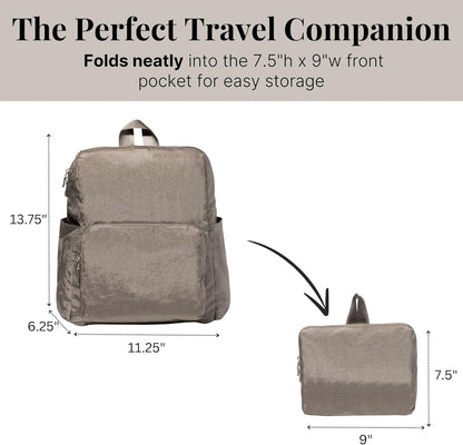 Women's Carryall Packable Backpack, Black