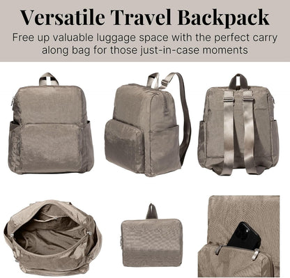 Women's Carryall Packable Backpack, Black