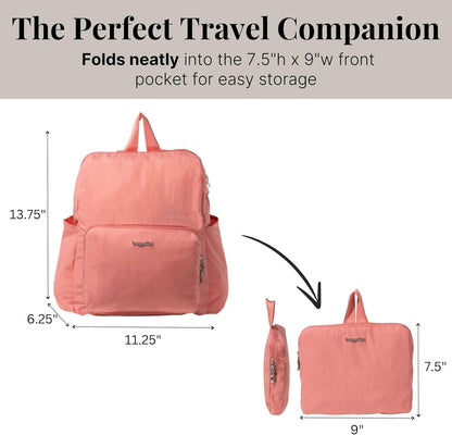 Women's Carryall Packable Backpack, Black