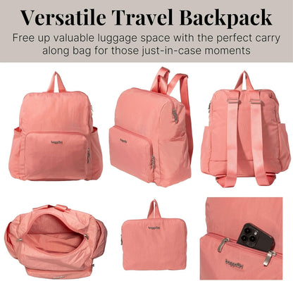 Women's Carryall Packable Backpack, Black