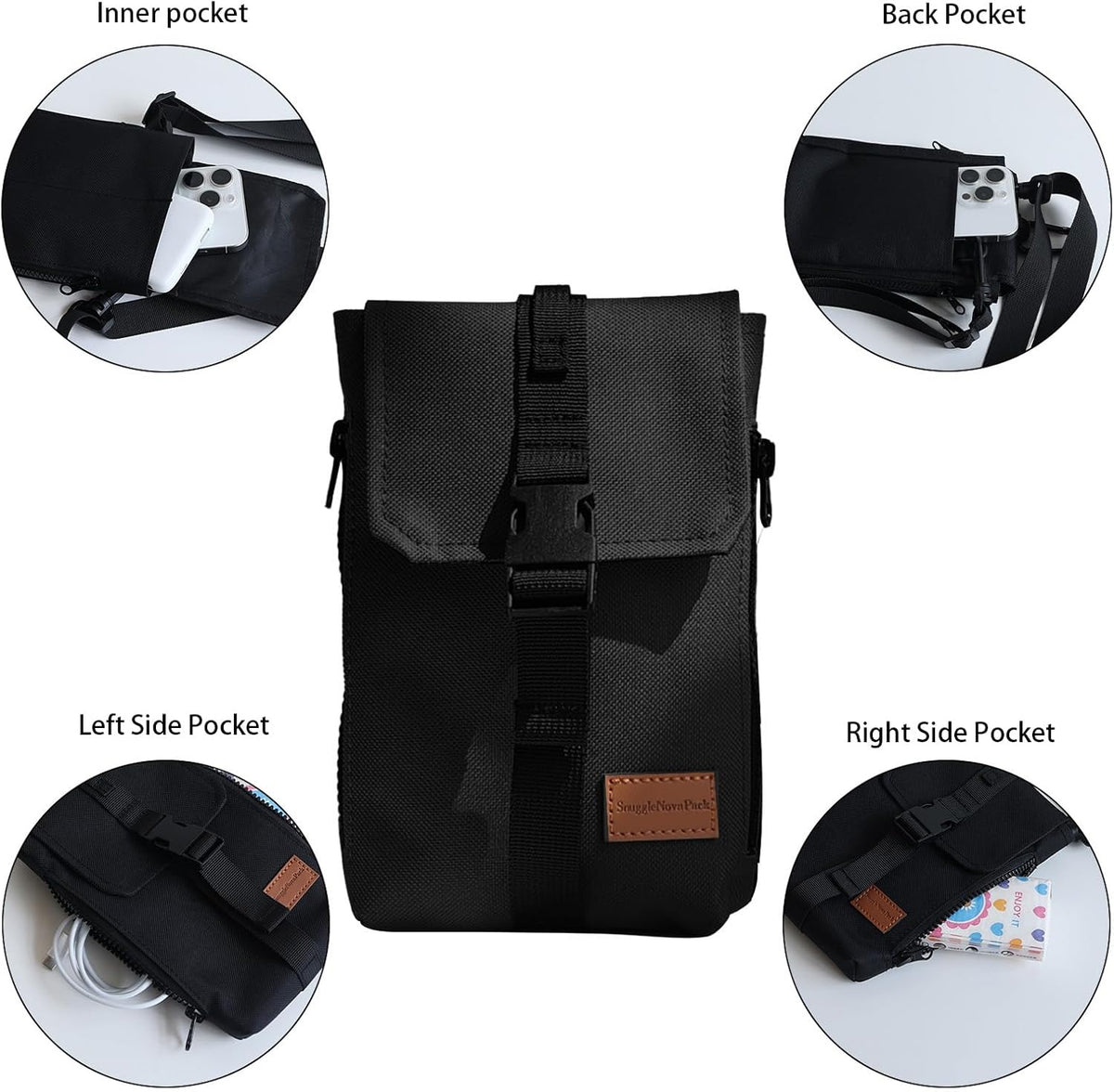 Lightweight Mini Crossbody Bags Cell Phone Shoulder Bag Small Purse for Outside Travel Jogging