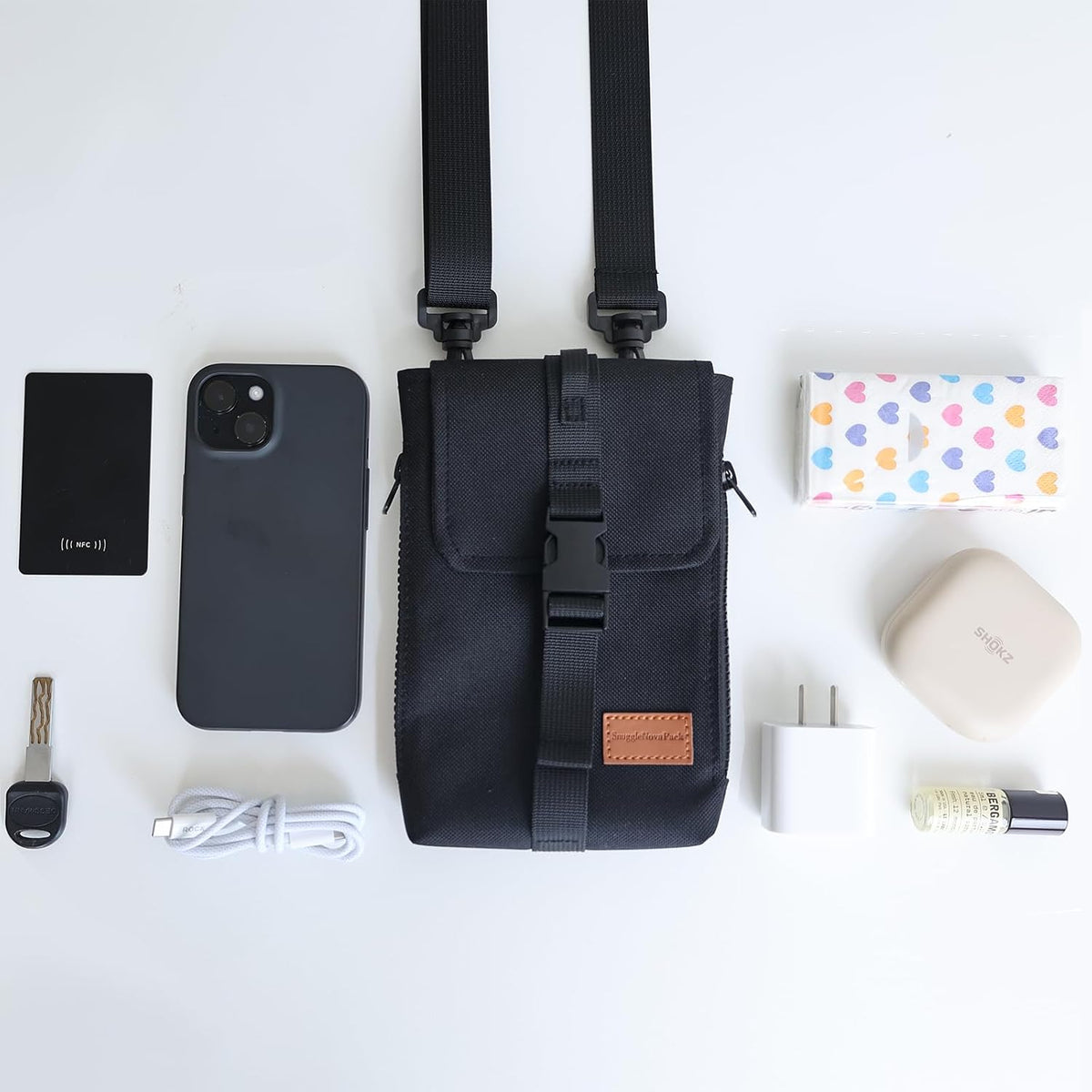 Lightweight Mini Crossbody Bags Cell Phone Shoulder Bag Small Purse for Outside Travel Jogging
