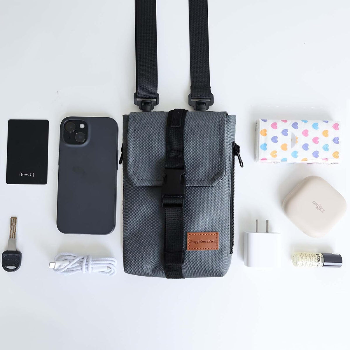 Lightweight Mini Crossbody Bags Cell Phone Shoulder Bag Small Purse for Outside Travel Jogging