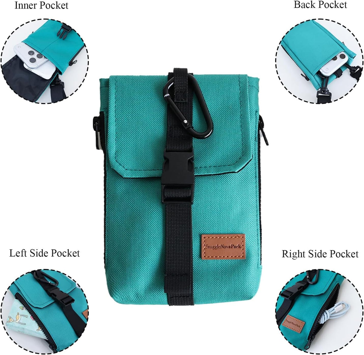 Lightweight Mini Crossbody Bags Cell Phone Shoulder Bag Small Purse for Outside Travel Jogging