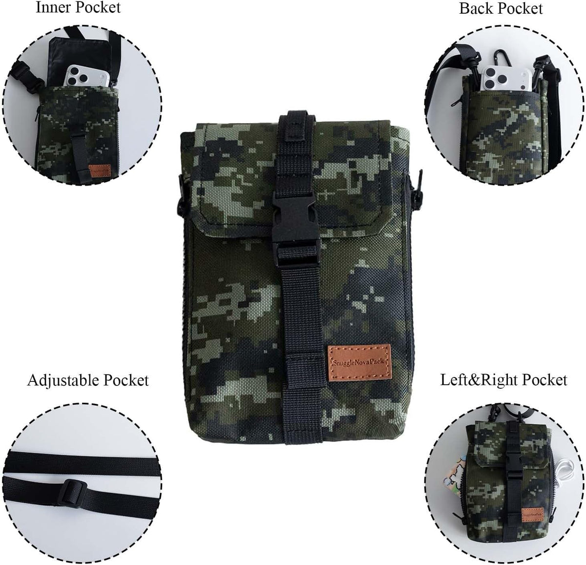 Lightweight Mini Crossbody Bags Cell Phone Shoulder Bag Small Purse for Outside Travel Jogging