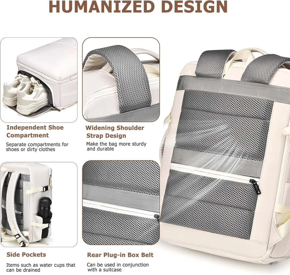 PC Hardside Carry On Luggage, Aluminum Frame, TSA Lock, Cup Holder | USB port, phone holder and spinner wheels keep essentials reachable for airport and business trips
