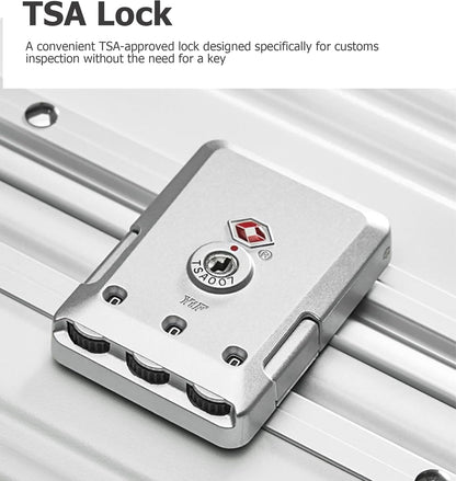 PC Hardside Carry On Luggage, Aluminum Frame, TSA Lock, Cup Holder | USB port, phone holder and spinner wheels keep essentials reachable for airport and business trips