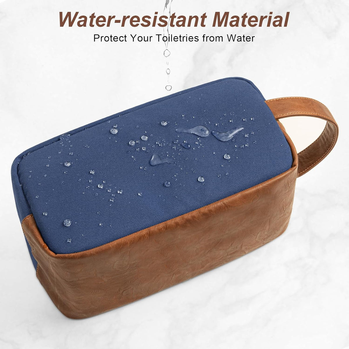 Travel Toiletry Bag for Men, Hanging Toiletry Organizer, Water Resistant Shaving Kit with Large Capacity for Travel Accessories (Black, Large)
