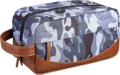 Travel Toiletry Bag for Men, Hanging Toiletry Organizer, Water Resistant Shaving Kit with Large Capacity for Travel Accessories (Black, Large)