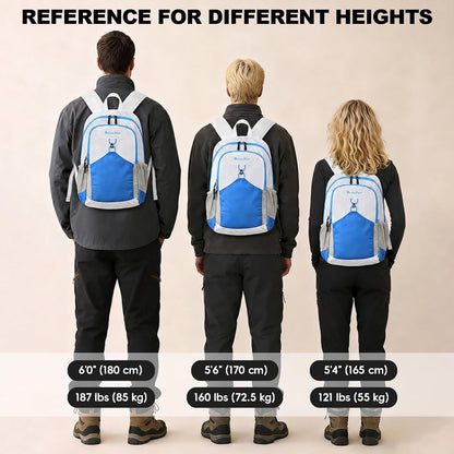 Seektop 15L Small Lightweight Hiking Backpack for Men Women Foldable Packable UltraLight Daypack for Travel Daily Outdoor