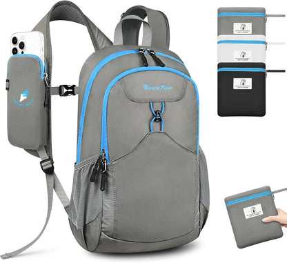 Seektop 15L Small Lightweight Hiking Backpack for Men Women Foldable Packable UltraLight Daypack for Travel Daily Outdoor