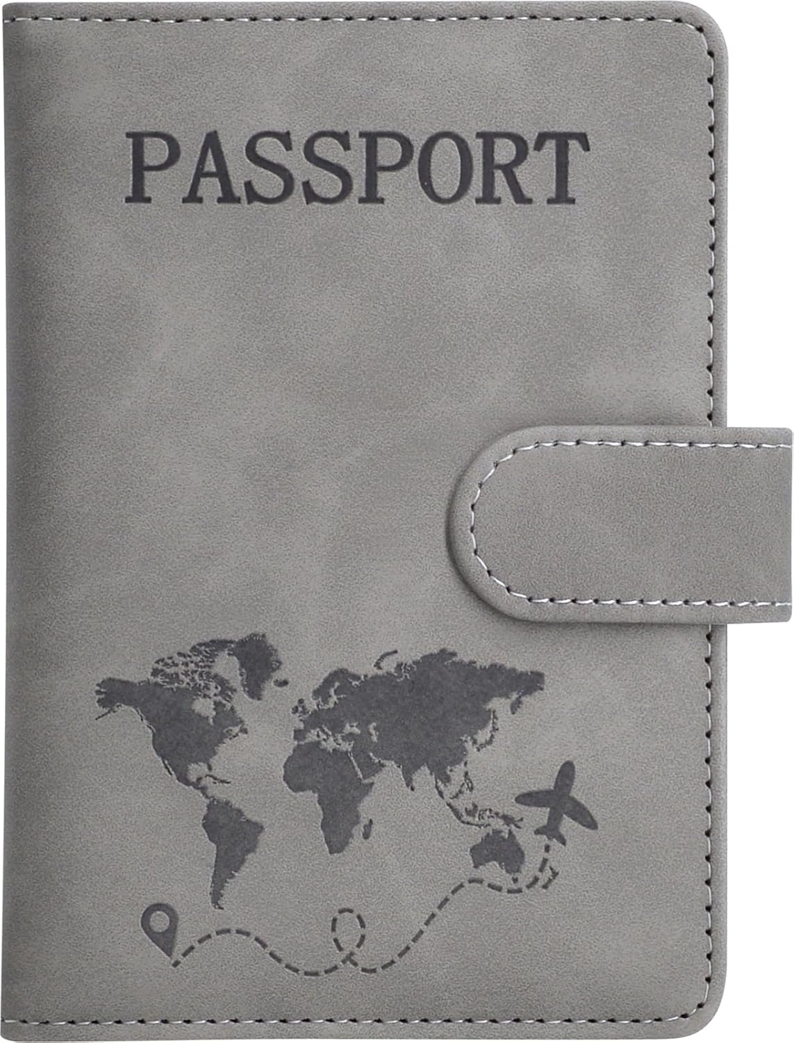 Passport Holder, Passport Cover with Credit Card Slot and Boarding Pass Slot Combo, Passport Wallet Case Book Travel Must Have, RFID Blocking Leather Travel Accessories, Navy Blue