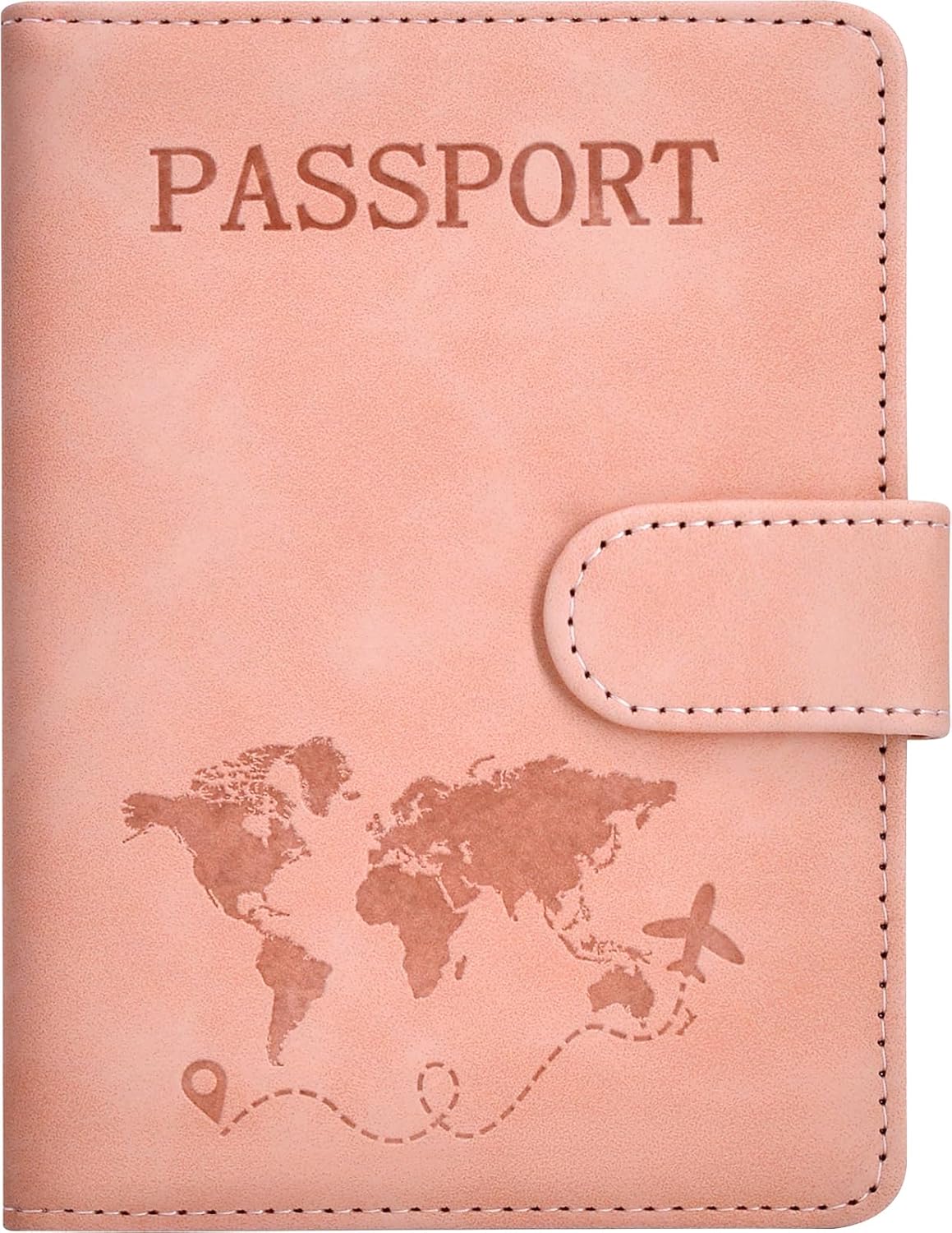 Passport Holder, Passport Cover with Credit Card Slot and Boarding Pass Slot Combo, Passport Wallet Case Book Travel Must Have, RFID Blocking Leather Travel Accessories, Navy Blue