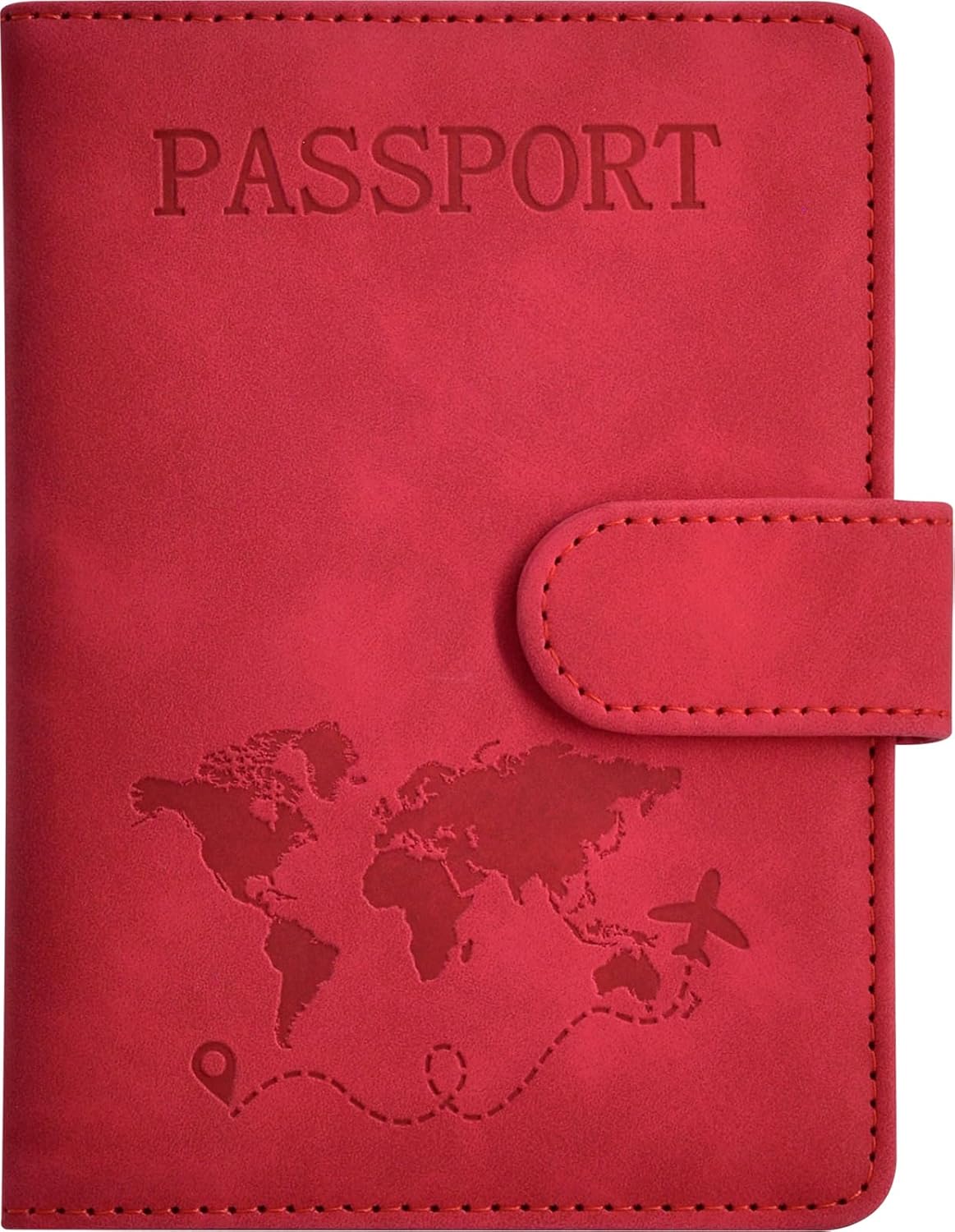 Passport Holder, Passport Cover with Credit Card Slot and Boarding Pass Slot Combo, Passport Wallet Case Book Travel Must Have, RFID Blocking Leather Travel Accessories, Navy Blue