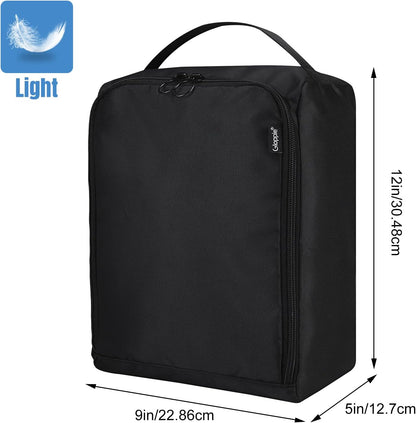 Shoe Bags for Travel - Portable Shoes Storage Bag, Shoe Pouch, Shoe Packing Cubes for Men Women - Classic Black