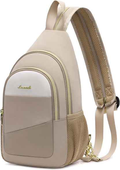 Sling Backpack for Women, Convertible Crossbody, Small Diaper Bag, Water-Resistant Hiking Daypack, Travel Shoulder Chest Bag