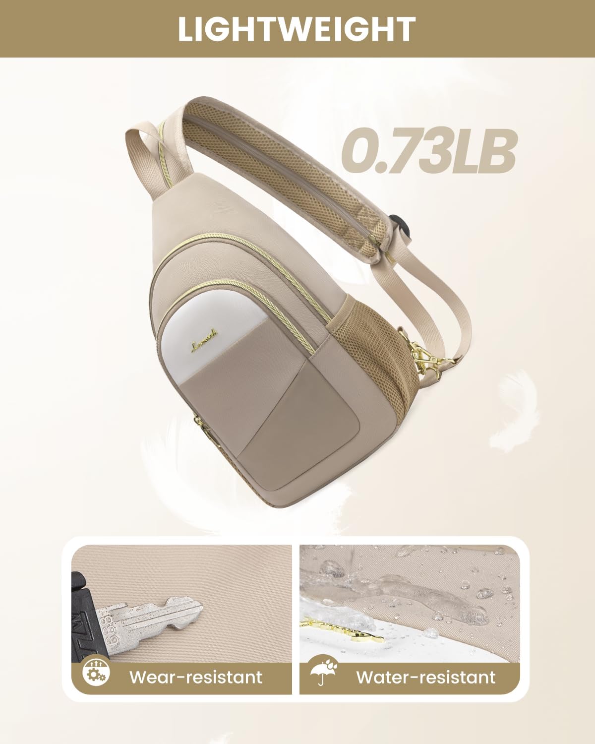 Sling Backpack for Women, Convertible Crossbody, Small Diaper Bag, Water-Resistant Hiking Daypack, Travel Shoulder Chest Bag