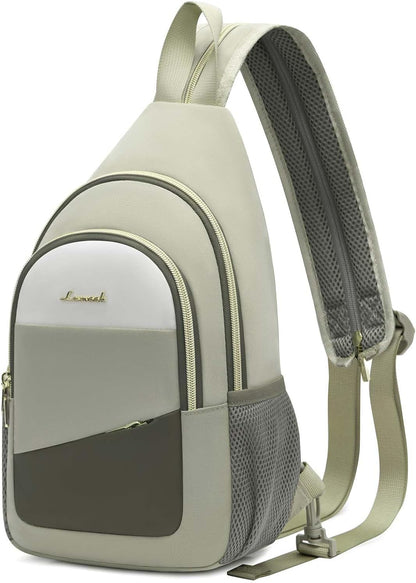 Sling Backpack for Women, Convertible Crossbody, Small Diaper Bag, Water-Resistant Hiking Daypack, Travel Shoulder Chest Bag