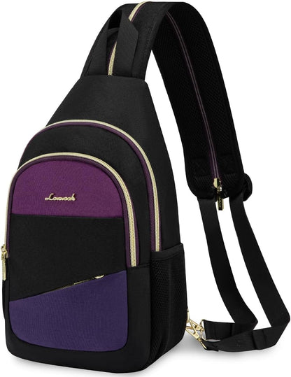 Sling Backpack for Women, Convertible Crossbody, Small Diaper Bag, Water-Resistant Hiking Daypack, Travel Shoulder Chest Bag