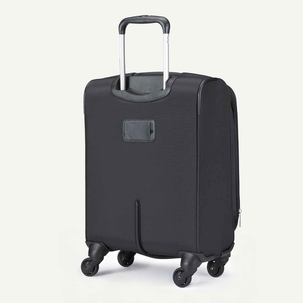 20" Carry-On Luggage, Softside Suitcase With TSA Lock, 8 Spinner Wheels, Telescoping Handle, Front Exterior Pocket, 3 Interior Pockets, Black