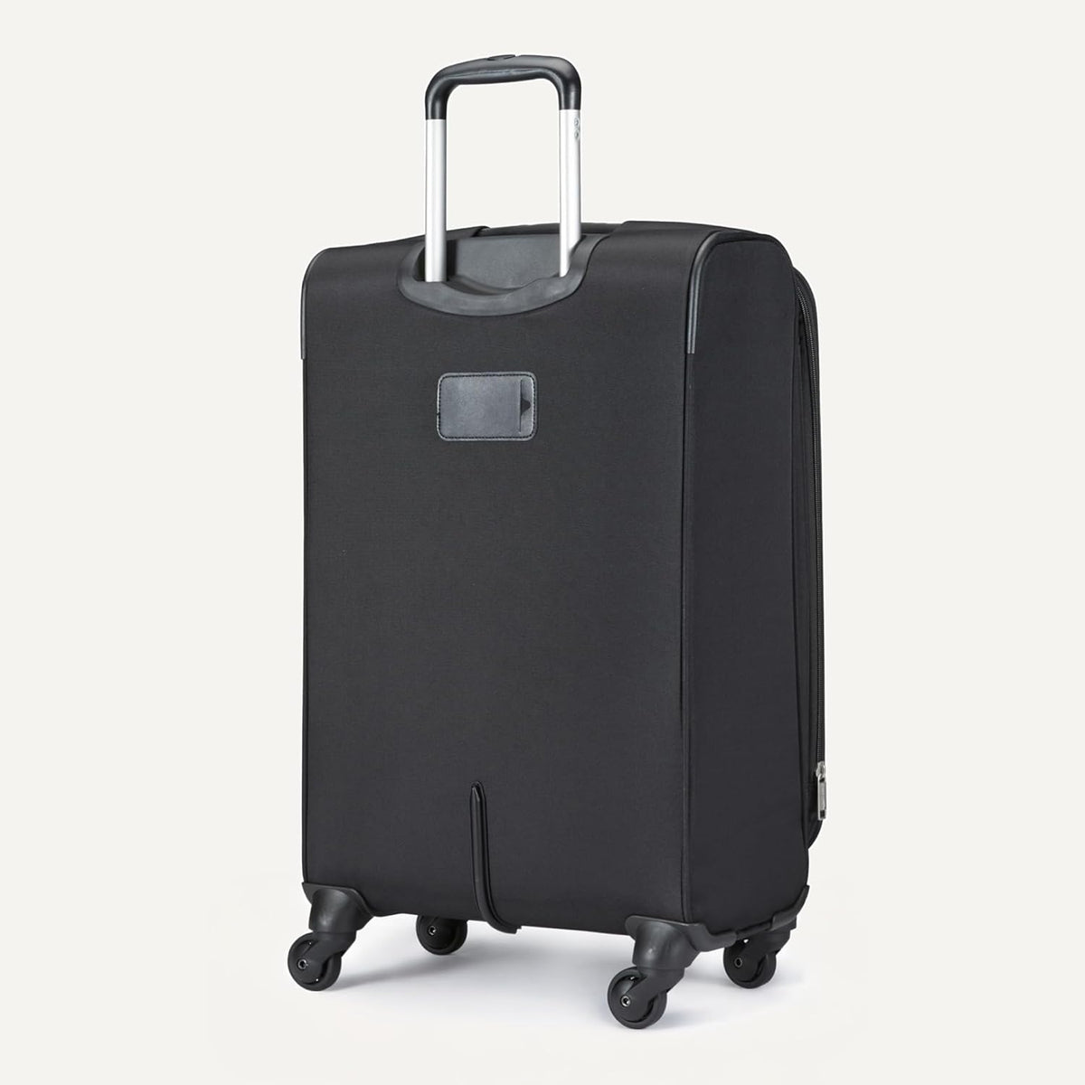 20" Carry-On Luggage, Softside Suitcase With TSA Lock, 8 Spinner Wheels, Telescoping Handle, Front Exterior Pocket, 3 Interior Pockets, Black