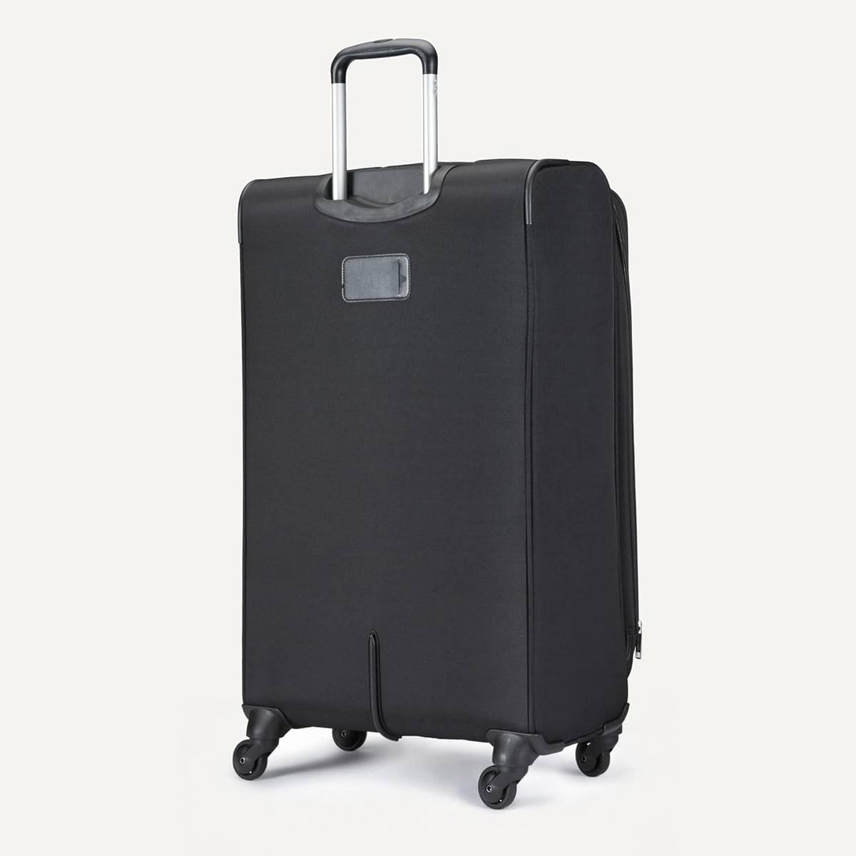 20" Carry-On Luggage, Softside Suitcase With TSA Lock, 8 Spinner Wheels, Telescoping Handle, Front Exterior Pocket, 3 Interior Pockets, Black