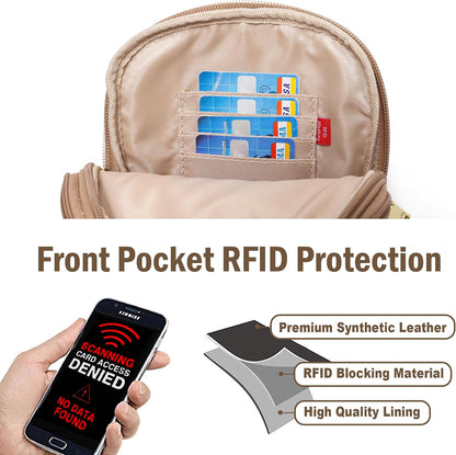 Touchscreen Crossbody Phone Purse, Small Sling Bag for Women | Back touchscreen window for phone access, RFID card slots,anti-theft buckle for travel & everyday use.