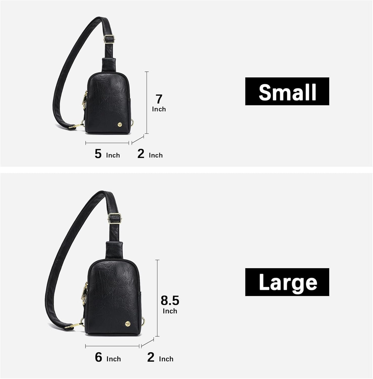 Touchscreen Crossbody Phone Purse, Small Sling Bag for Women | Back touchscreen window for phone access, RFID card slots,anti-theft buckle for travel & everyday use.