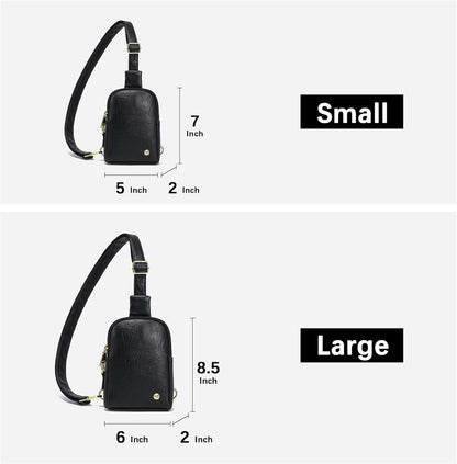 Touchscreen Crossbody Phone Purse, Small Sling Bag for Women | Back touchscreen window for phone access, RFID card slots,anti-theft buckle for travel & everyday use.
