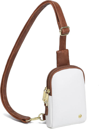Touchscreen Crossbody Phone Purse, Small Sling Bag for Women | Back touchscreen window for phone access, RFID card slots,anti-theft buckle for travel & everyday use.