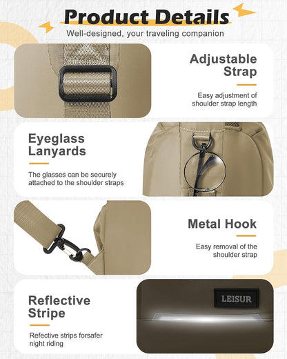 Small Black Sling Backpack Travel Hiking Daypack, Crossbody Sling Bag with USB Charging Port for Men Women 3 Layer Pockets One Shoulder Bag for Outdoor Sports Casual Commuting