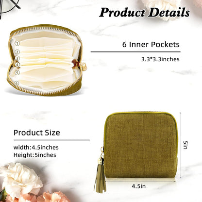 Travel Jewelry Case Small Soft Velvet Organizer Pouch Travel Gifts for Women Storage Bags Mini Jewelry Bag for Gemstones Bracelets Healing Crystal Earring Necklaces Small Pouch Gem Blue