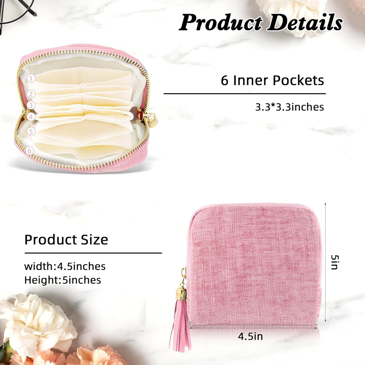 Travel Jewelry Case Small Soft Velvet Organizer Pouch Travel Gifts for Women Storage Bags Mini Jewelry Bag for Gemstones Bracelets Healing Crystal Earring Necklaces Small Pouch Gem Blue