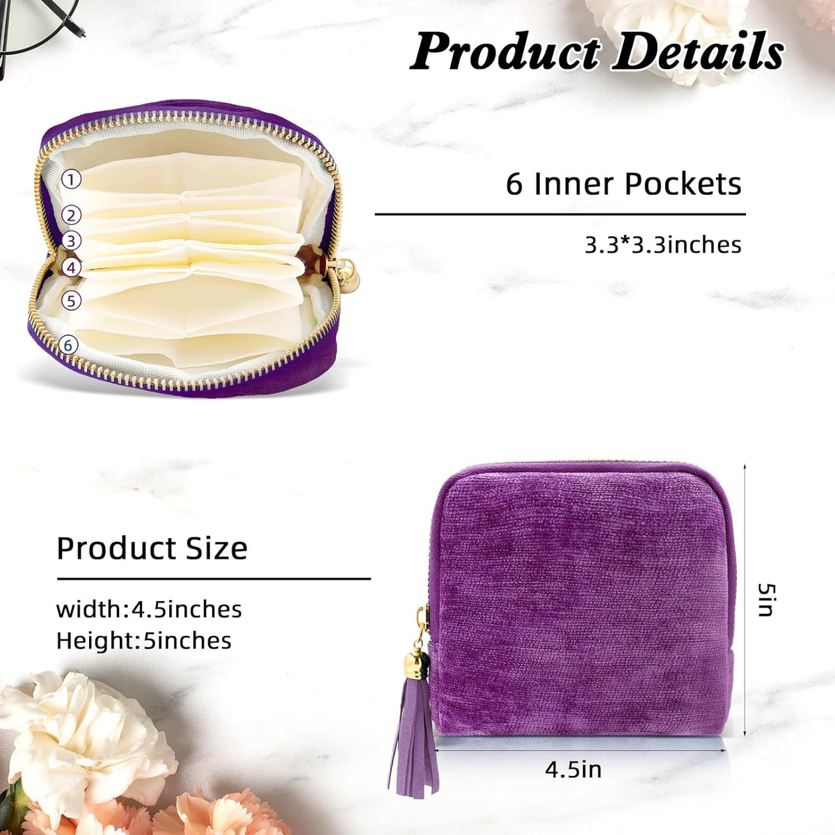 Travel Jewelry Case Small Soft Velvet Organizer Pouch Travel Gifts for Women Storage Bags Mini Jewelry Bag for Gemstones Bracelets Healing Crystal Earring Necklaces Small Pouch Gem Blue