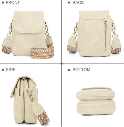 Fashion Small Crossbody Bags for Women Trendy Designer Cell Phone Purses Wallets with Card Holder Anti Theft Travel